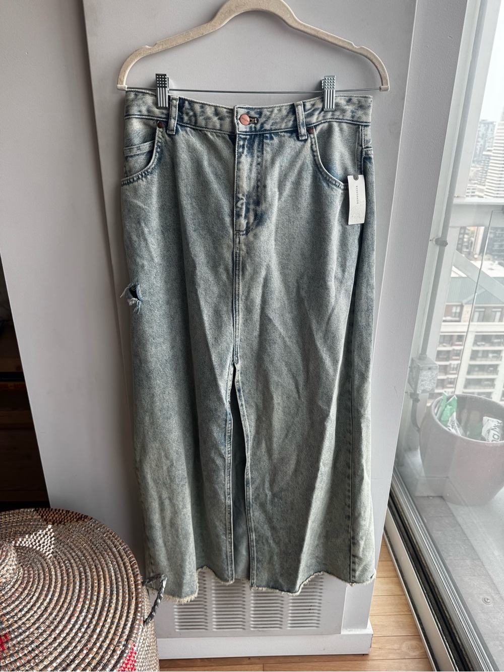 Pilcro Anthropologie Denim Maxi Skirt NWT Size 8